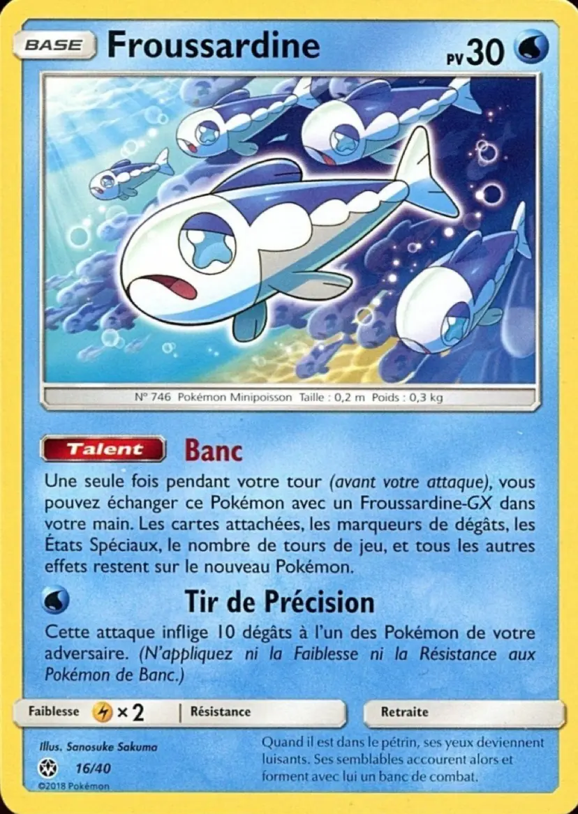 Carte Pokémon Froussardine #16 — 2018 Promo McDonald's
