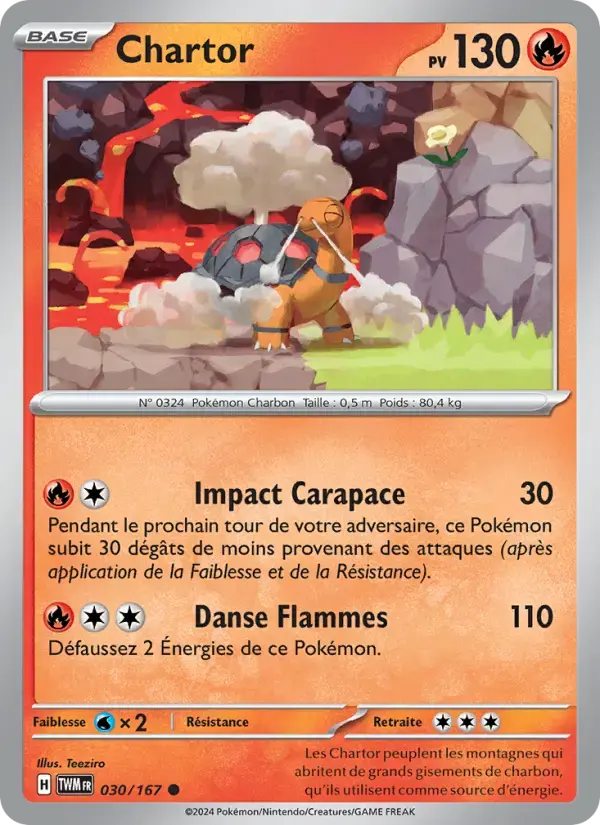 Carte Pokémon Chartor #030 — Mascarade Crépusculaire