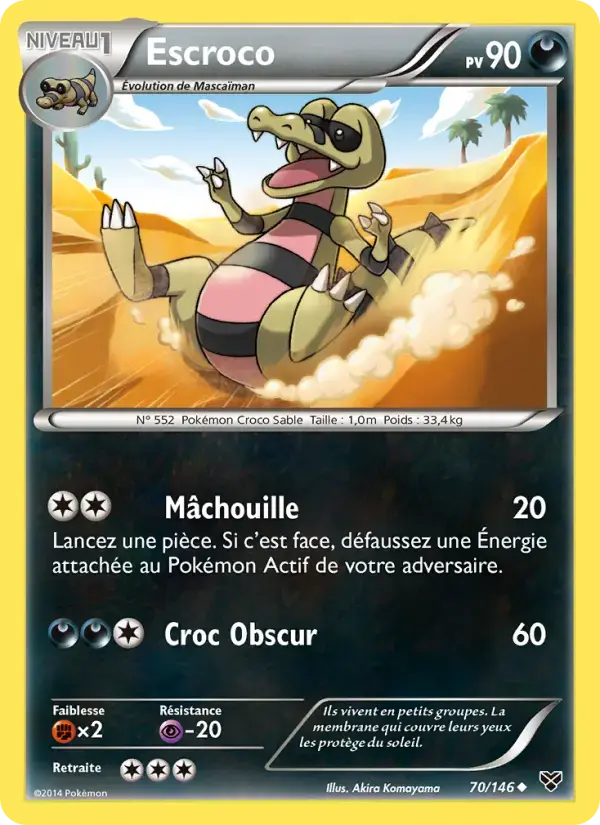Carte Pokémon Escroco #70 — XY