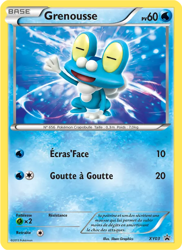 Carte Pokémon Grenousse #XY03 — Promos X&Y