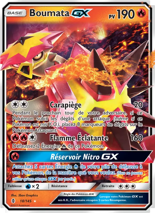 Carte Pokémon Boumata GX #18 — Gardiens Ascendants