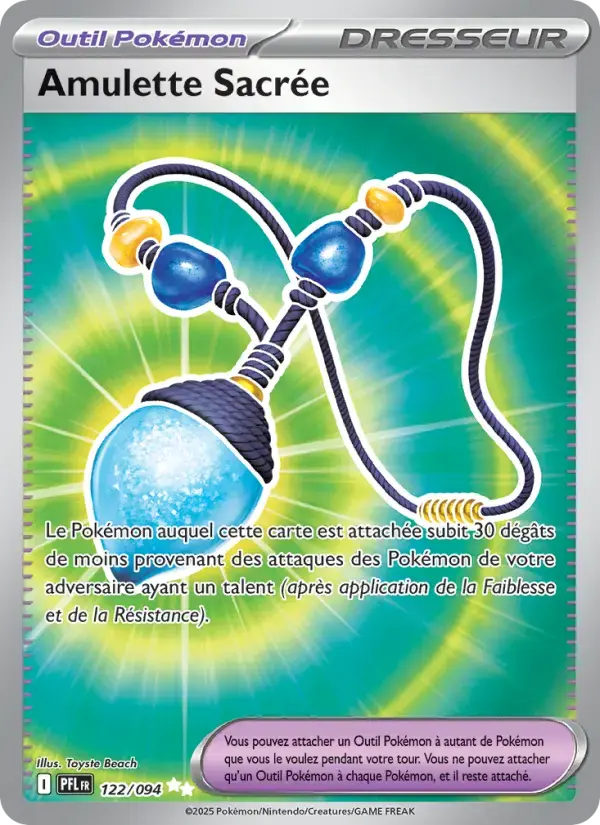 Carte Pokémon Amulette Sacrée #122 — Flammes Fantasmagoriques