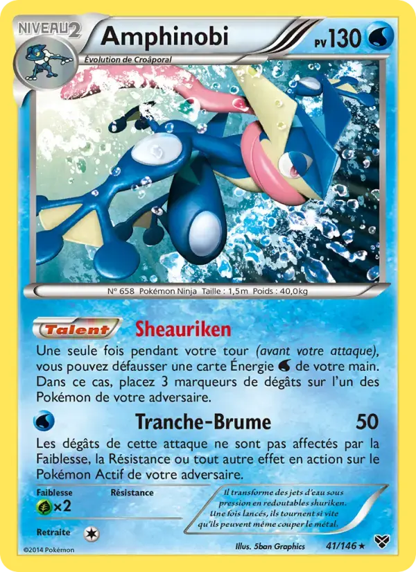 Carte Pokémon Amphinobi #41 — XY