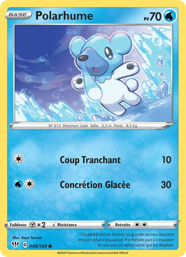 Carte Pokémon Polarhume #48 — Ténèbres Embrasées