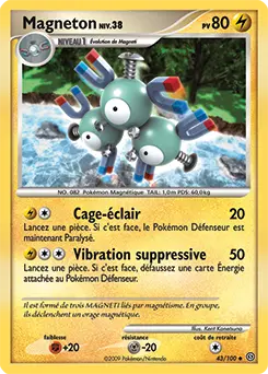 Carte Pokémon Magneton #43 — Tempête
