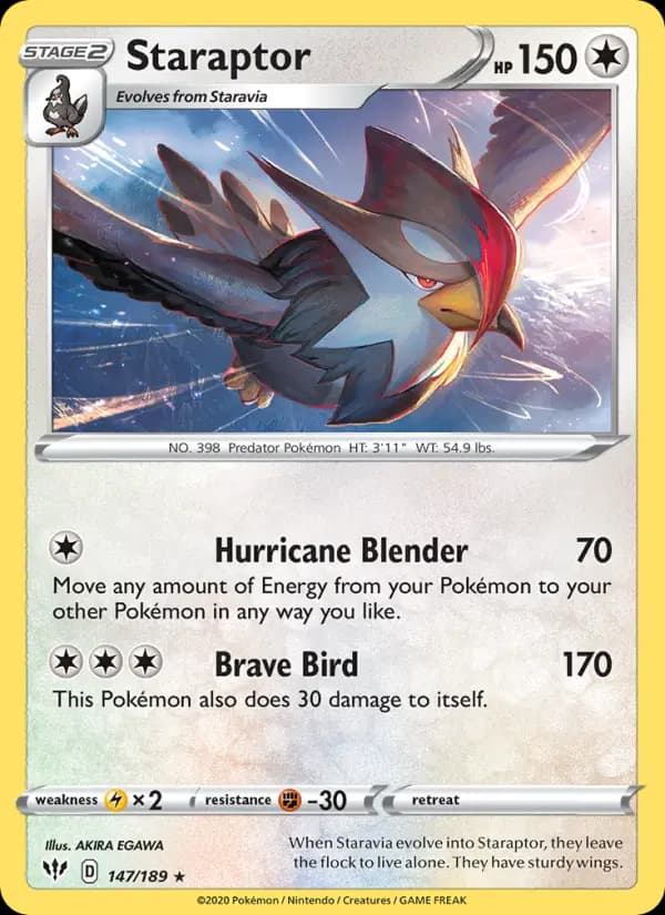 Staraptor #147 — Darkness Ablaze