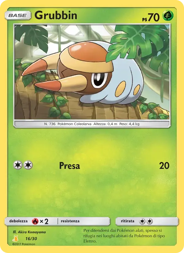 Carte Pokémon Larvibule #16 — Kit du Dresseur SL (Raichu d'Alola)