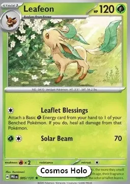 Leafeon #005 Cosmos Holo — Prismatic Evolutions