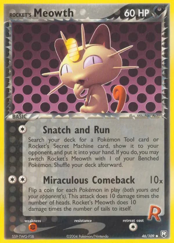 Rocket's Meowth #46 — EX Team Rocket Returns