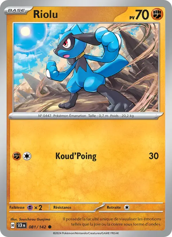 Carte Pokémon Riolu #081 — Couronne Stellaire