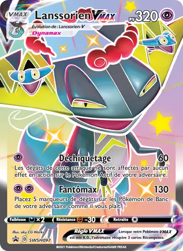 Carte Pokémon Lanssorien VMAX #SWSH097 — Promos Épée et Bouclier