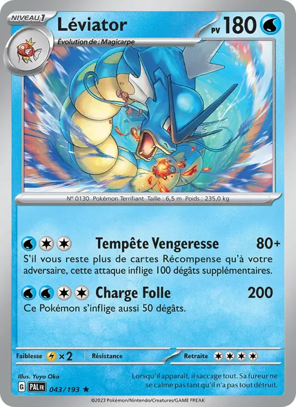 Carte Pokémon Léviator #043 — Évolutions à Paldea