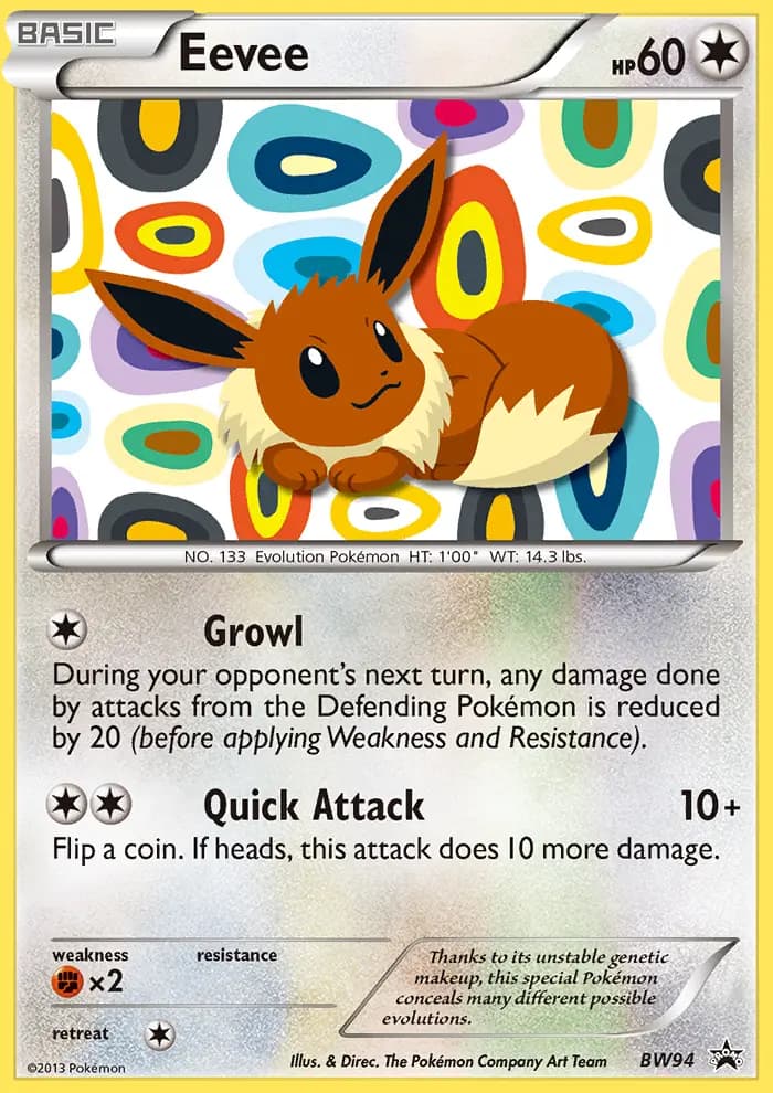 Eevee #BW94 — Black & White Promos