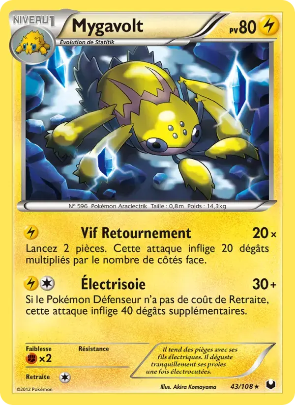 Carte Pokémon Mygavolt #43 — Explorateurs Obscurs