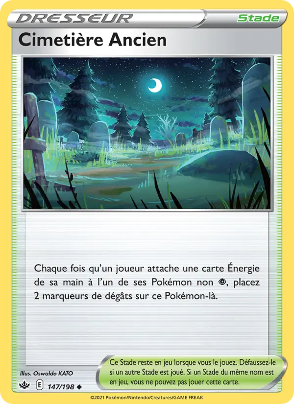 Carte Pokémon Cimetière Ancien #147 — Règne de Glace