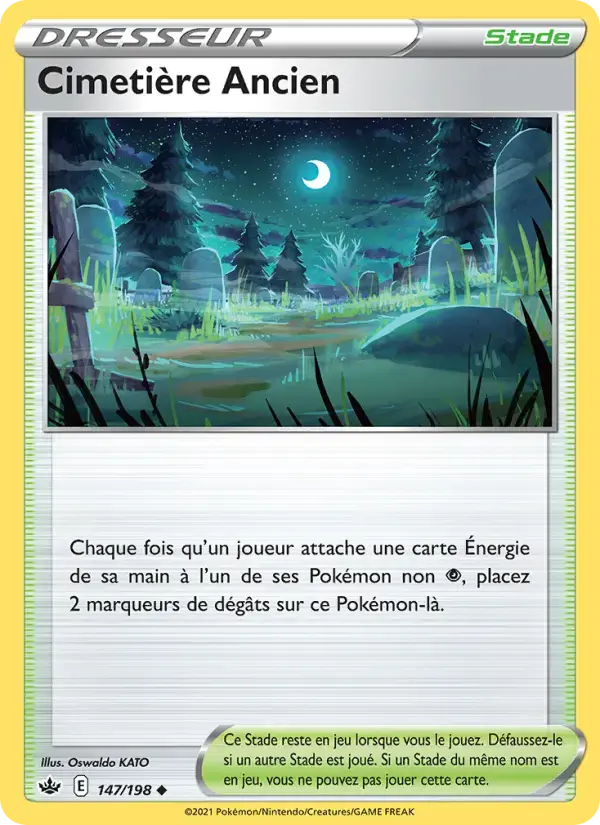 Carte Pokémon Cimetière Ancien #147 — Règne de Glace