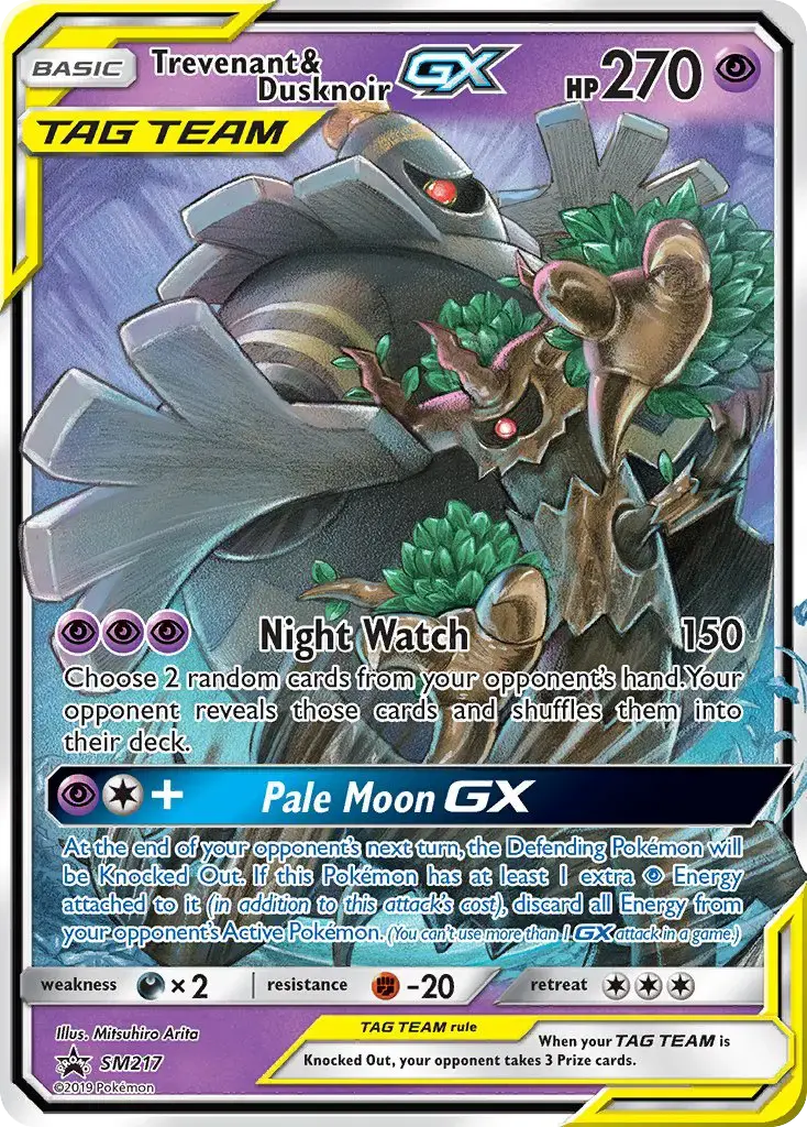 Trevenant & Dusknoir GX #SM217 — Sun & Moon Promos