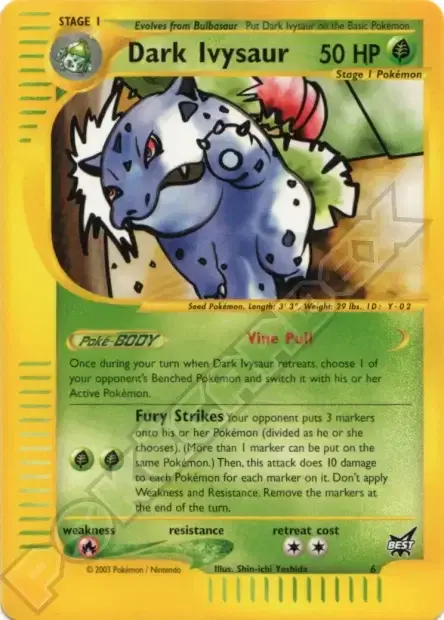 Carte Pokémon Herbizarre obscur #6/9 — Jumbo