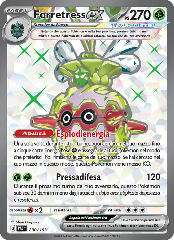 Carte Pokémon Foretress-ex #230 — Évolutions à Paldea