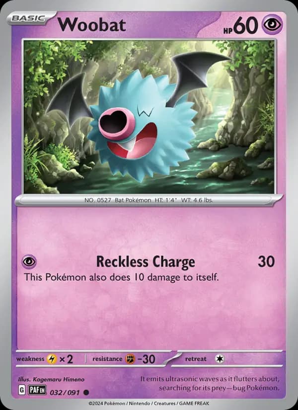 Woobat #032 — Paldean Fates