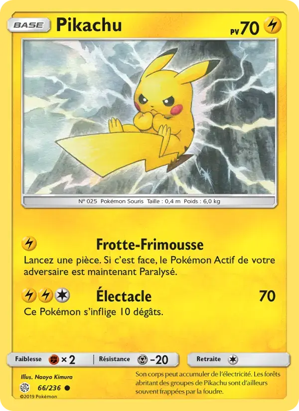 Carte Pokémon Pikachu #66 — Éclipse Cosmique