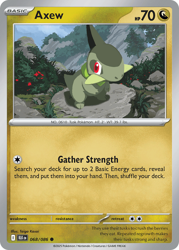 Carte Pokémon Coupenotte #068 — Foudre Noire