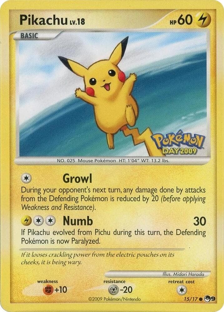 Pikachu #015 Stamp — POP 9