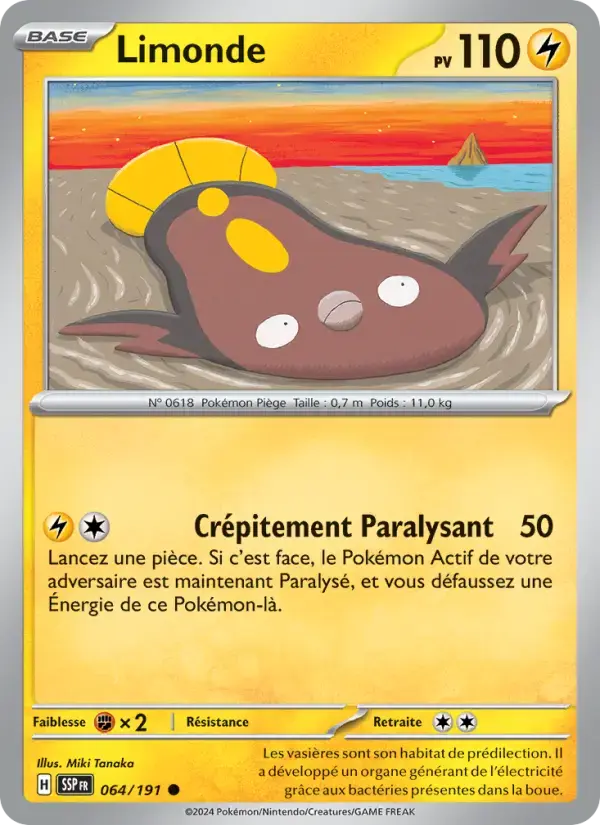Carte Pokémon Limonde #064 — Étincelles Déferlantes