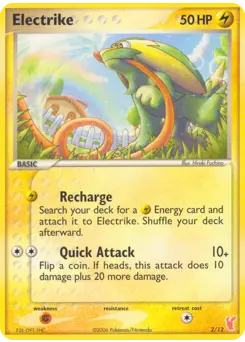 Carte Pokémon Electrike #2 — Kit du Dresseur EX 2 (Posipi)
