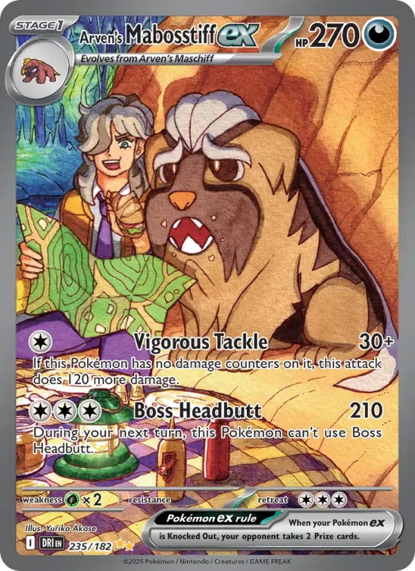 Arven's Mabosstiff ex #235 — Destined Rivals