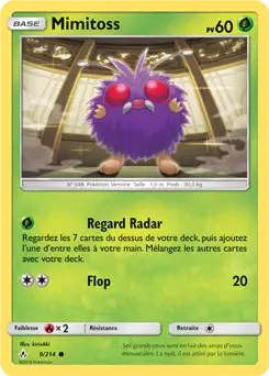 Carte Pokémon Mimitoss #9 — Alliance Infaillible