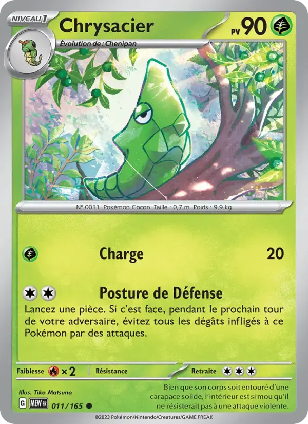 Carte Pokémon Chrysacier #011 — Pokémon 151