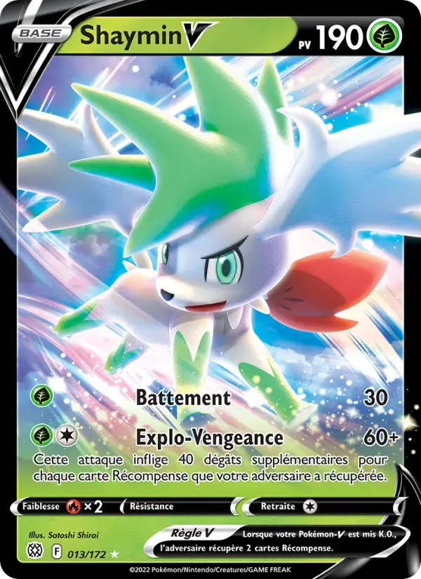 Carte Pokémon Shaymin V #013 — Stars Étincelantes