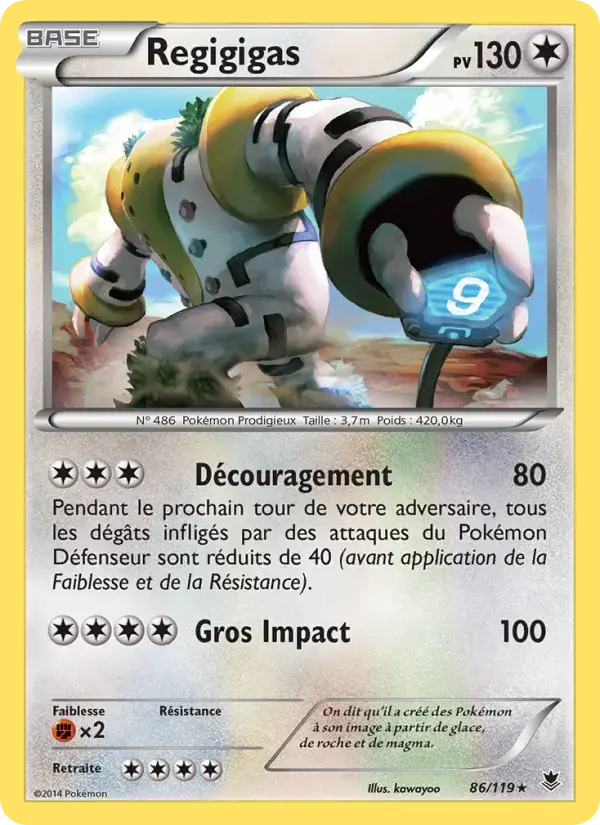 Carte Pokémon Regigigas #86 — Vigueur Spectrale