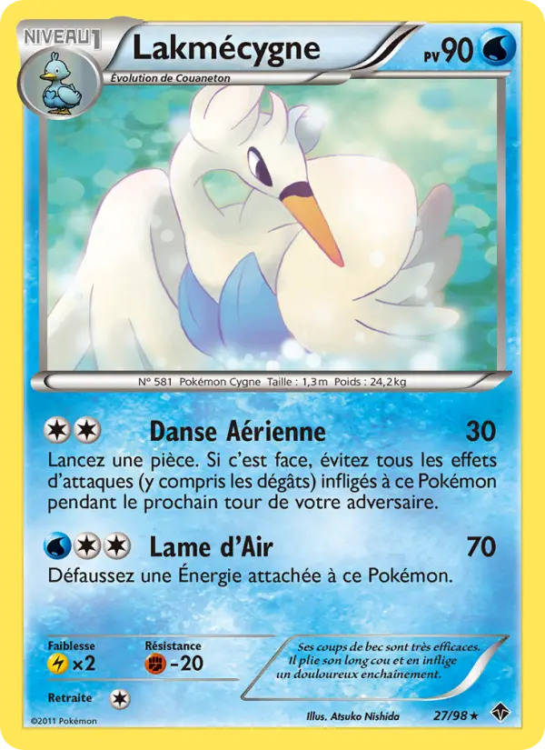Carte Pokémon Lakmécygne #27 — Pouvoirs Émergents
