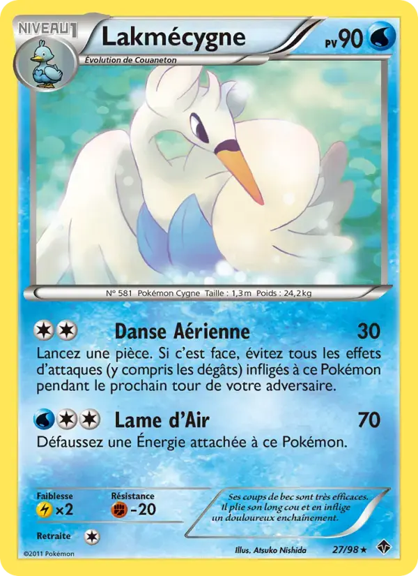 Carte Pokémon Lakmécygne #27 — Pouvoirs Émergents