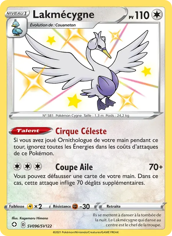 Carte Pokémon Lakmécygne #SV096 — Destinées Radieuses
