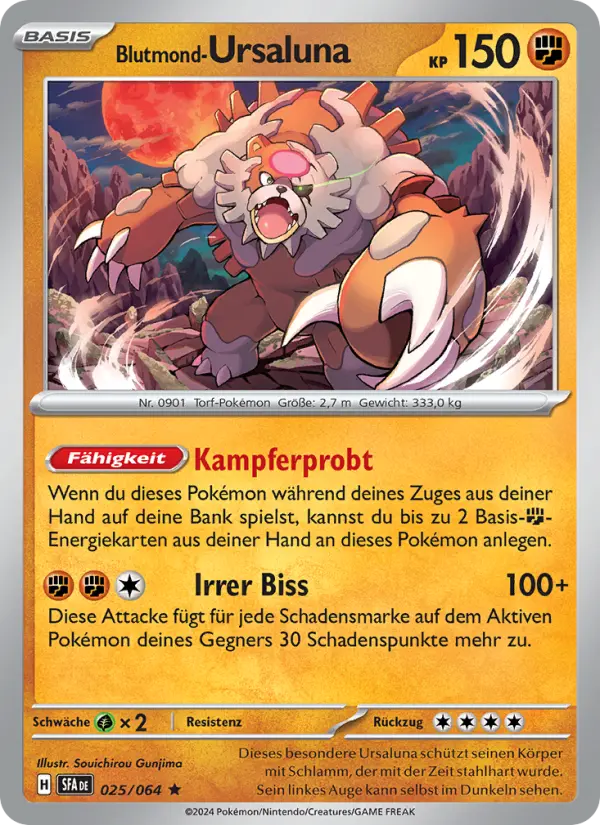 Carte Pokémon Ursaking Lune Vermeille #025 — Fable Nébuleuse