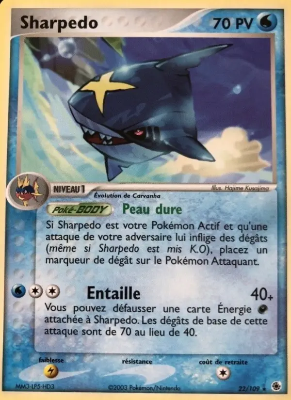 Carte Pokémon Sharpedo #22 — Rubis & Saphir