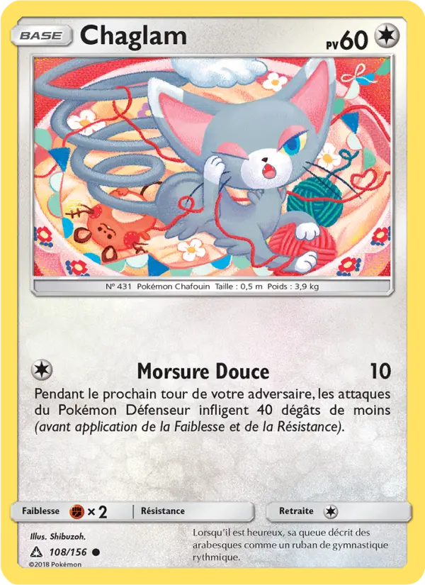Carte Pokémon Chaglam #108 — Ultra-Prisme