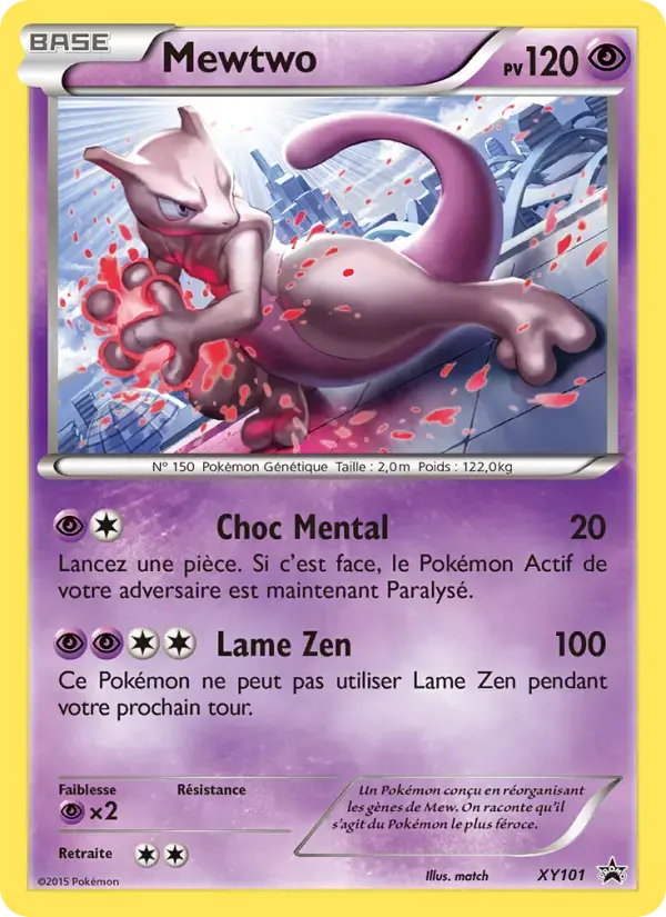 Carte Pokémon Mewtwo #XY101 — Promos X&Y