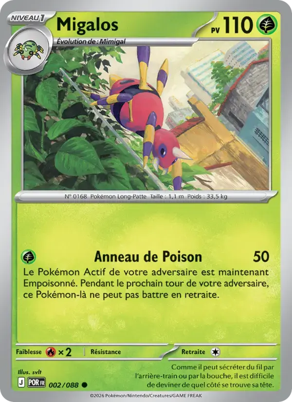 Carte Pokémon Migalos #002 — Équilibre Parfait
