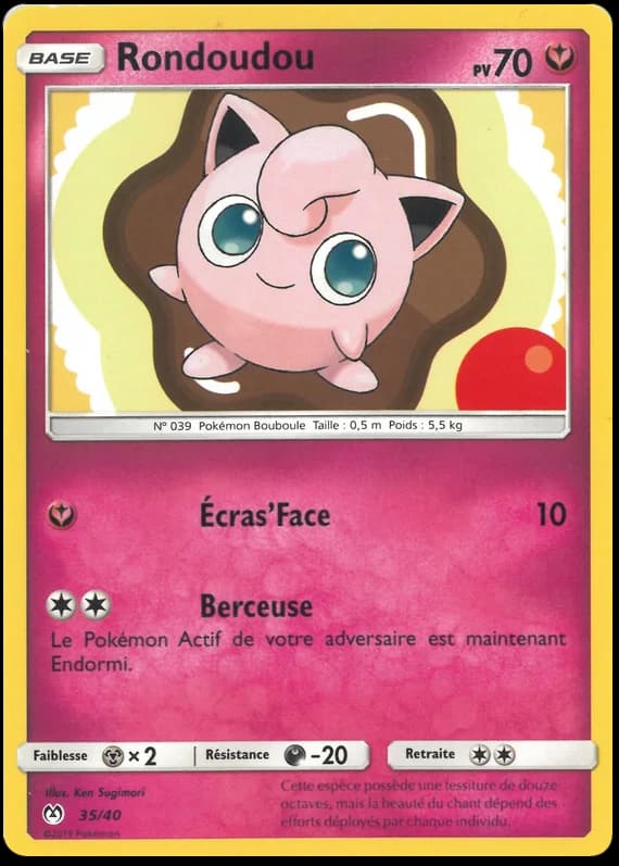 Carte Pokémon Rondoudou #35 — 2019 Promo McDonald's