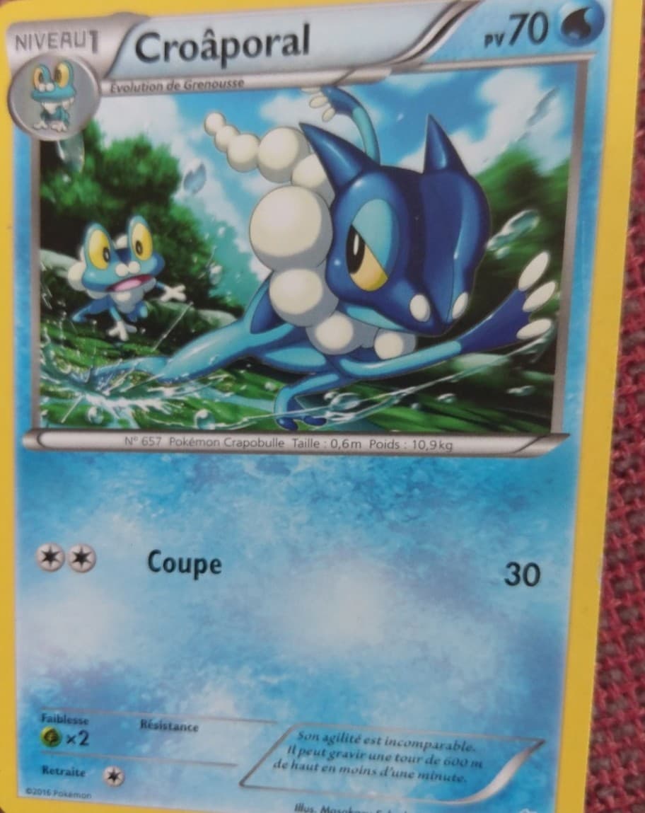Carte Pokémon Croâporal #6 — Kit du Dresseur XY (Suicune)