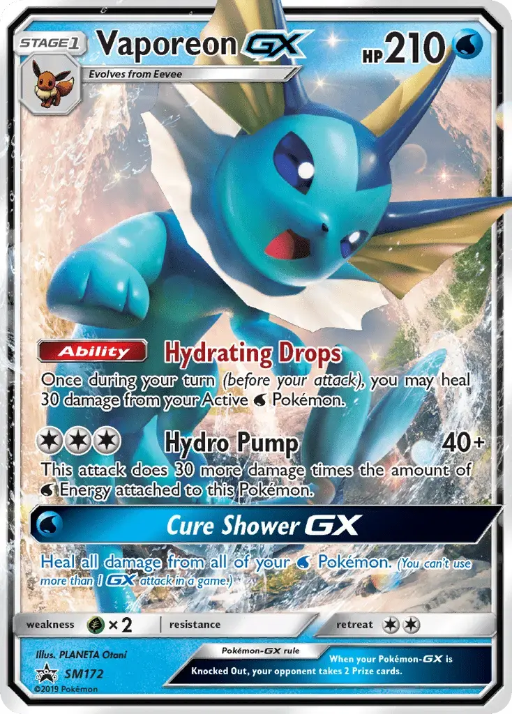 Vaporeon GX #SM172 — Sun & Moon Promos