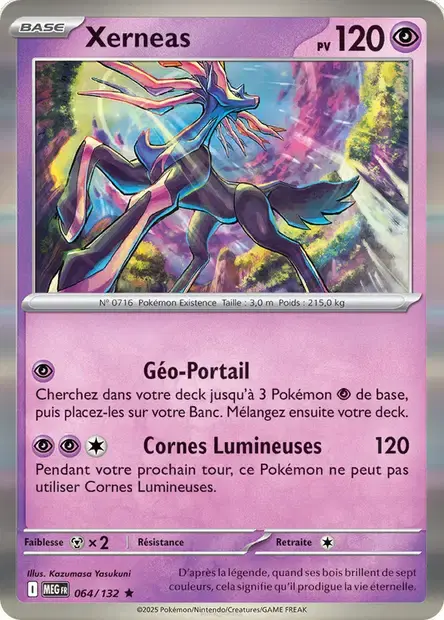 Carte Pokémon Xerneas #064 Stamp — Méga-Évolution