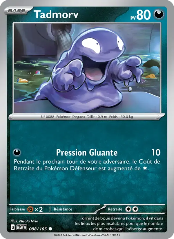 Carte Pokémon Tadmorv #088 — Pokémon 151