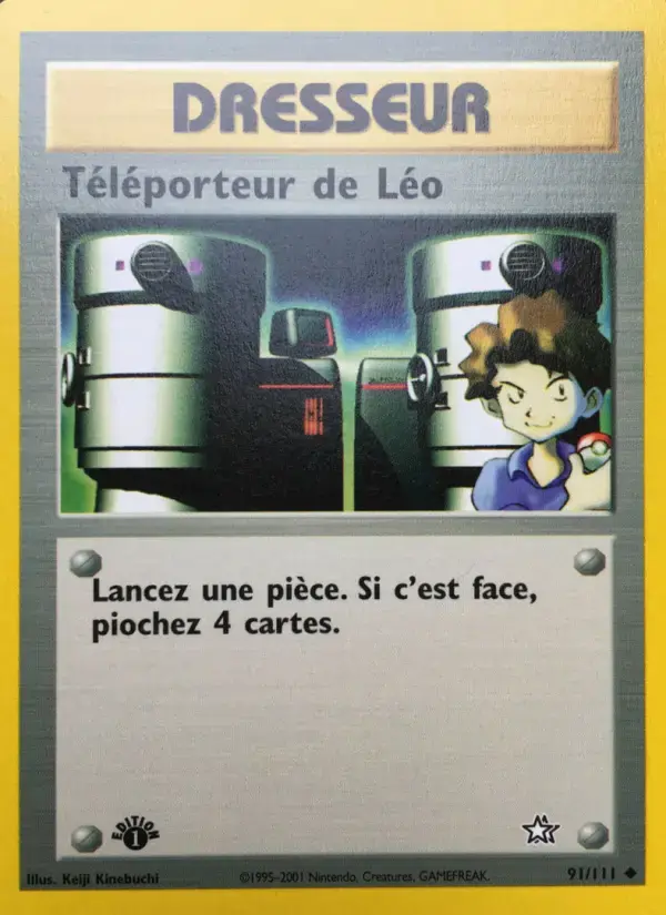 Carte Pokémon Téléporteur de Léo #91 — Neo Genesis