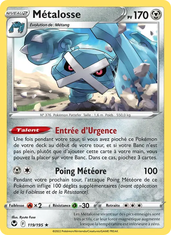 Carte Pokémon Métalosse #119 — Tempête Argentée