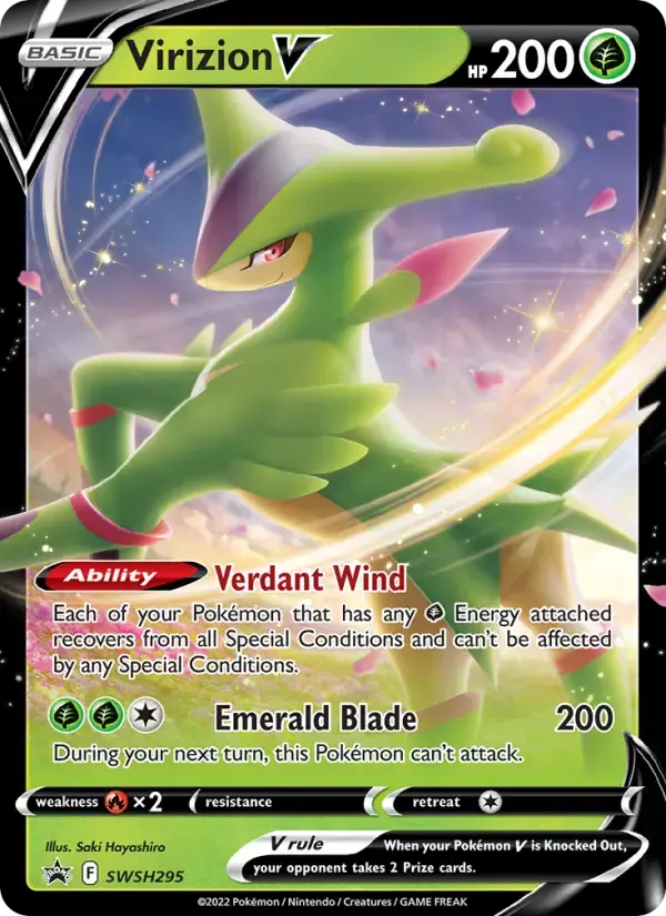 Virizion V #SWSH295 — Sword & Shield Promos